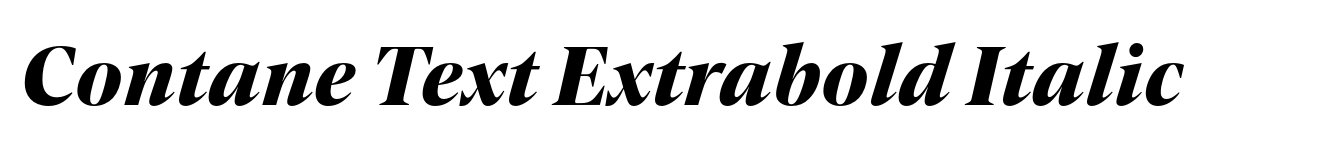 Contane Text Extrabold Italic